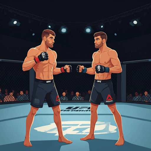 Animated MMA Fight